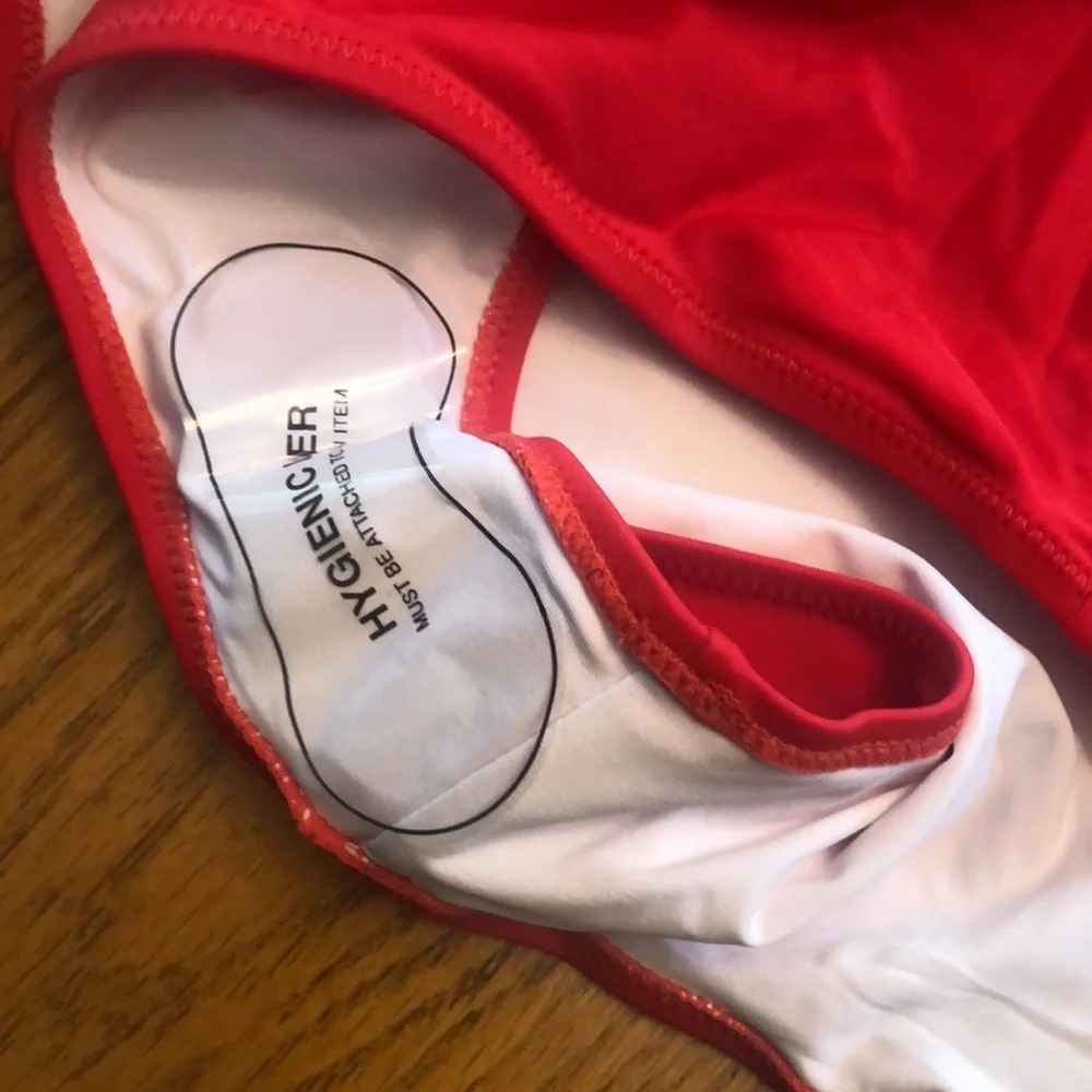 # 2 Cupshe Red Cutout One Piece Bikini NWT - Picture 8 of 9